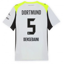 Borussia Dortmund Ramy Bensebaini #5 Bortatröja 2025-26 Korta ärmar
